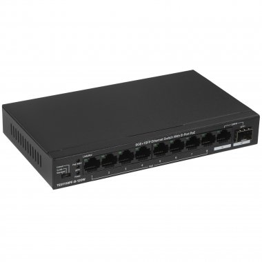 Фотография товара 'Tenda TEG1110PF-8-120W 10-портовый неуправляемый PoE-коммутатор Gigabit Ethernet'