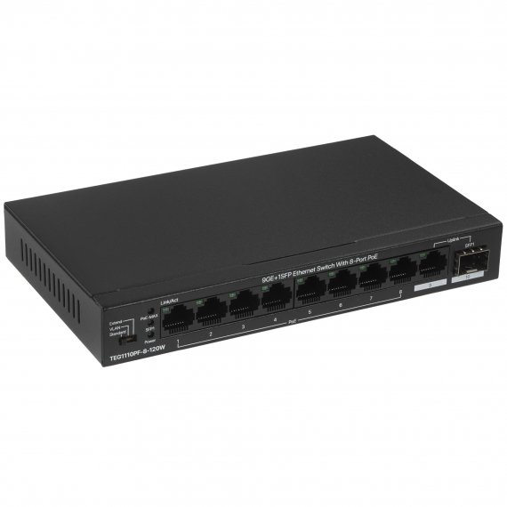 Фотография товара 'Tenda TEG1110PF-8-120W 10-портовый неуправляемый PoE-коммутатор Gigabit Ethernet'