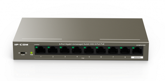 Фотография товара 'Tenda G1109P-8-102W V1.0 неуправляемый PoE коммутатор'